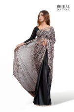 Black Silk With Aztec Pearl Net