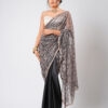Black Silk With Crystal Net