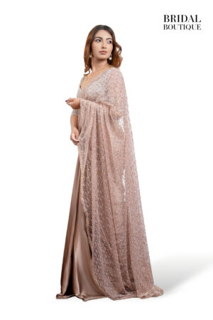 Bronze Silk With Crystal Net