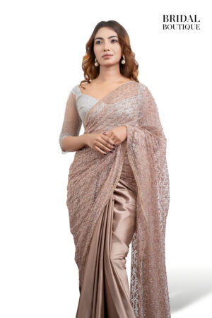 Bronze Silk With Crystal Net