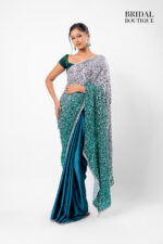 Green And Silver Shaded Sequins