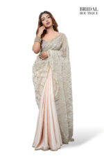 0470 Pale Peach With Crystal Net