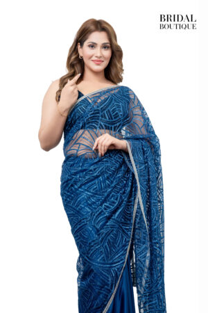 Midnight Blue With Aztec Pearl Net