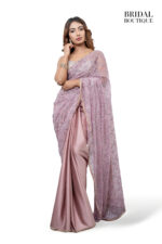 Mauve Pink With Crystal Net